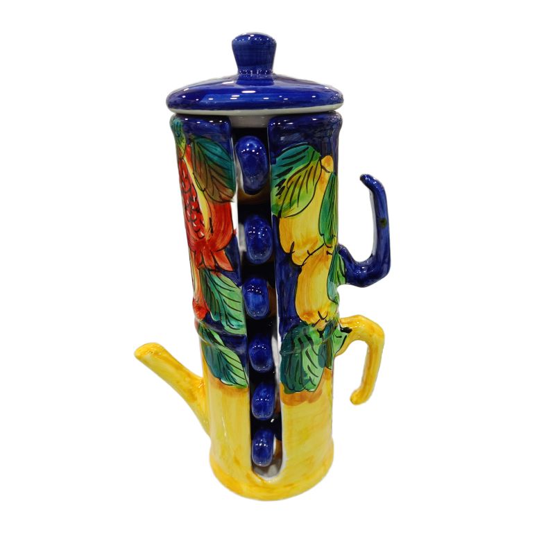 Coffee maker holder. handpainted Vietri ceramic