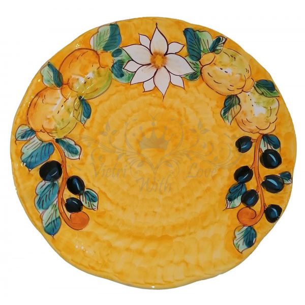 Piatti linea Fiori e Limoni in ceramica vietrese – Vietri With Love